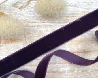Cinta de terciopelo color ciruela Berisfords, 9 mm 16 mm Manualidades, tarjetas, papel de regalo 9581