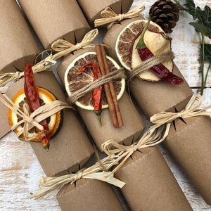 Cracker Kit x 6 , White or Kraft Plastic Free Crackers, Recycable DIY Craft, Sustainable Party Wedding Christmas image 2