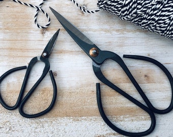 Traditional Black Metal Craft Scissors,  Bonsai, Craft, Indoor plants, Garden, Vintage Interiors style