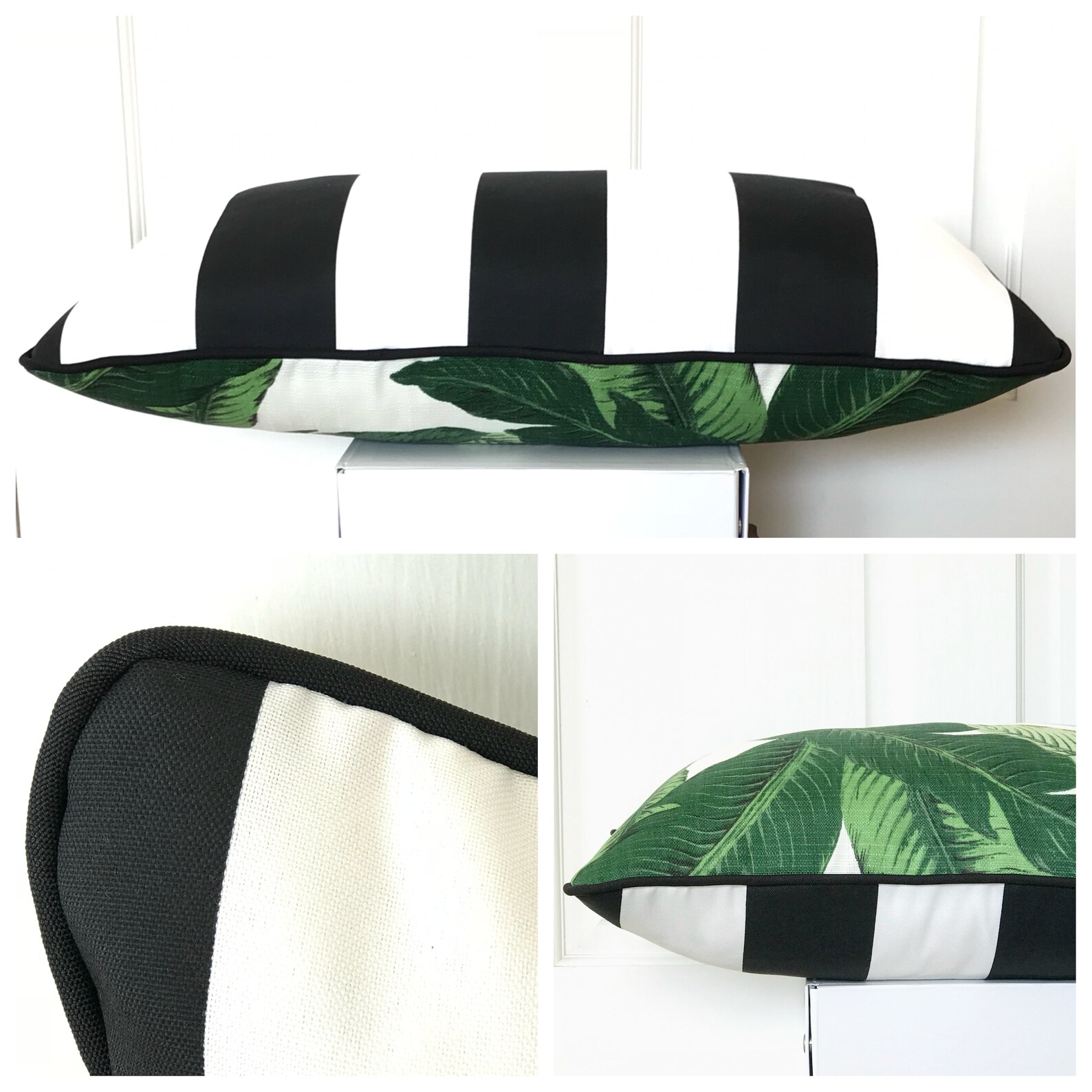 Outdoor/indoor Tommy Bahama Reversible Lumbar/square Cushion COVER ONLY