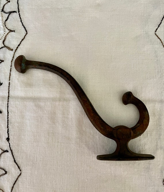 Antique Large Cast Iron Horse Harness Hook Etsy