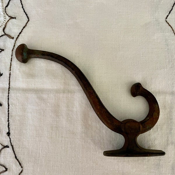 Antique Large Cast Iron Horse Harness Hook