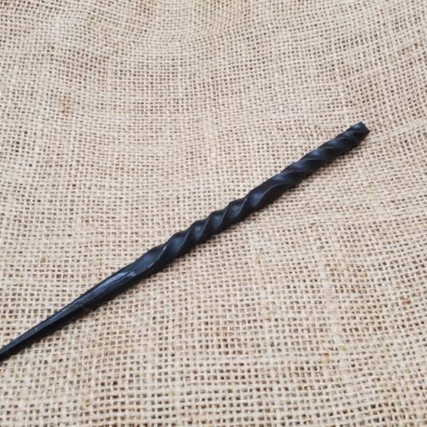 Metal Hair Stick. Double Twist Hand Forged