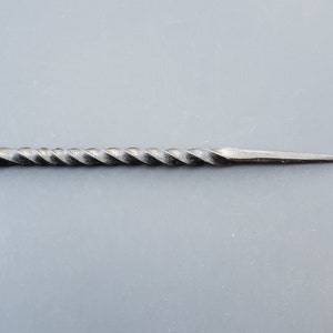 Twisted Metal Hair Stick Blacksmith Made Steel Hair Spike Hand Forged