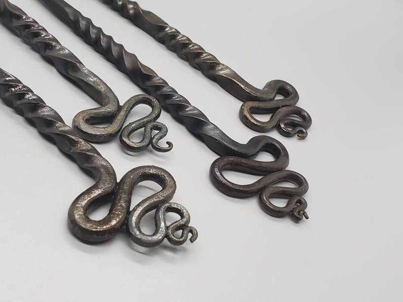 MetallHaarStick Serpentin Eisen Schlange Metall Schlange Etsy