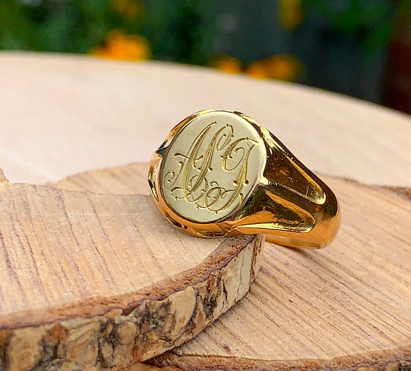 Gold Ring. Antique Heavy Big Size 100 Year Old 18K Etsy UK