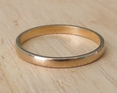 An antique 22k yellow gold Edwardian wedding band and stacking ring. circa 1901-1910