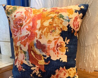 Alerfa 16 x 24 Inch Navy Blue Rose Flowers Cushion Case Luxury Velvet European Throw Pillow Cover with Tassel Decorative Pillow for Couch Living Room Bedroom Car 40 x 60cm Alerfa 16 x 24 Inch Navy Blue Rose Flowers Cushion Case Luxury Velvet European Throw Pillow Cover with Tassel Decorative Pillow for Couch Living Room Bedroom Car 40 x 60cm