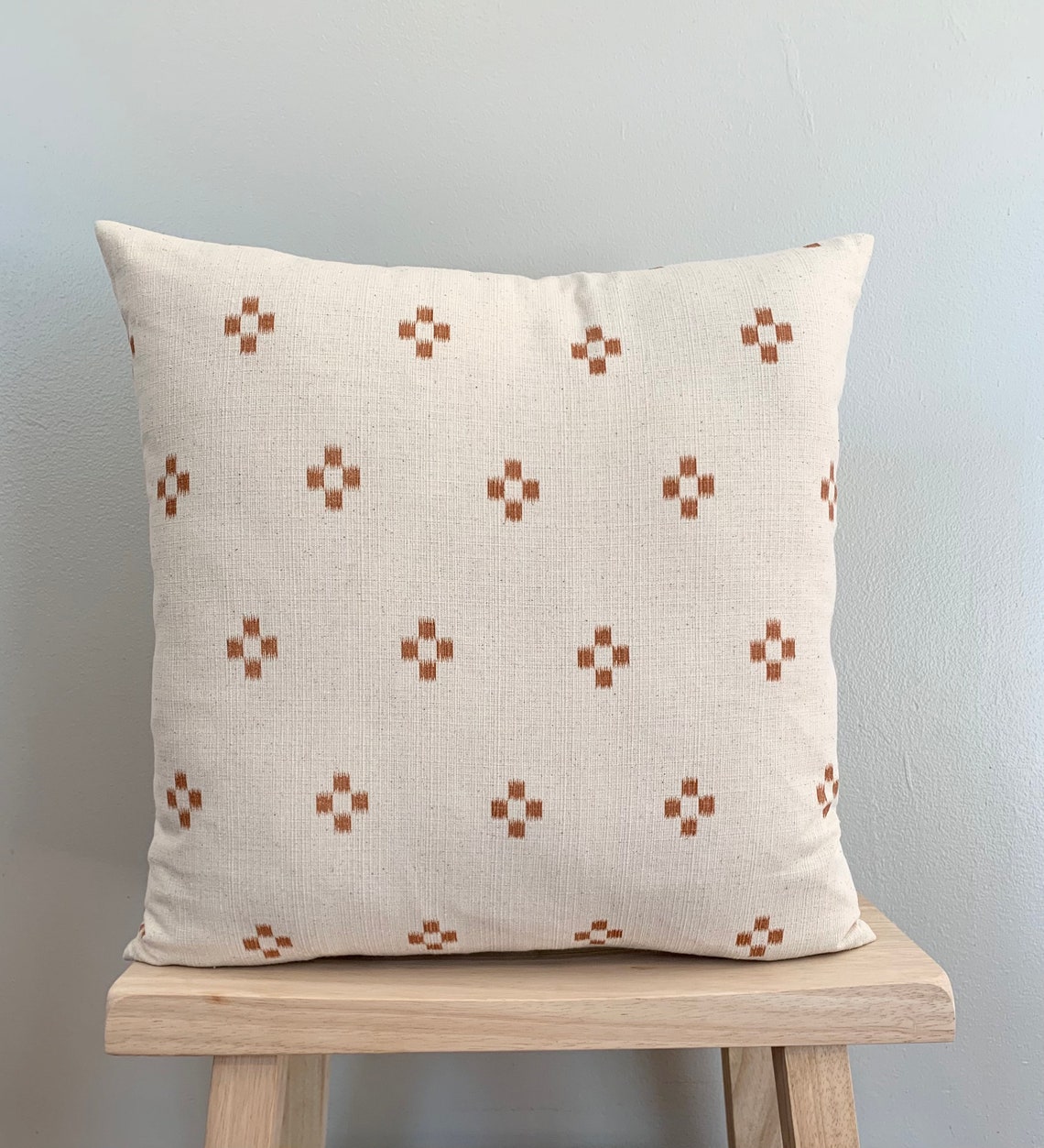 Soft Rust and Cream Fall Pillow Cover Fall Pillow Cover Etsy