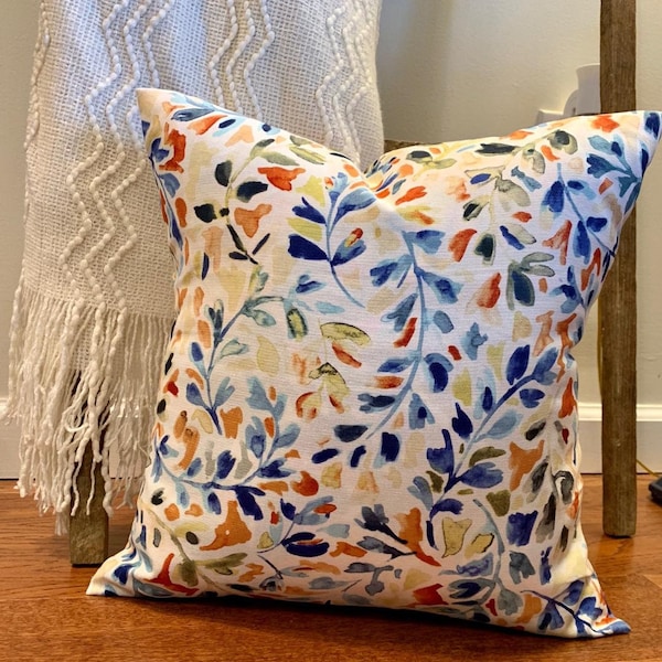 Floral Sofa Pillow Etsy