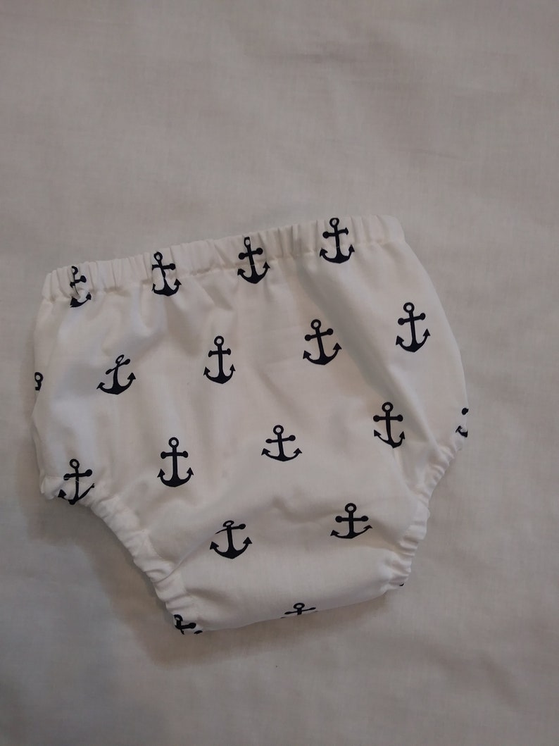 Nautical Anchors Baby Girl Coming Home Outfit Cake Smash Photos Toddler Bloomers Unisex Diaper Cover Baby Diaper Cover Baby Boy