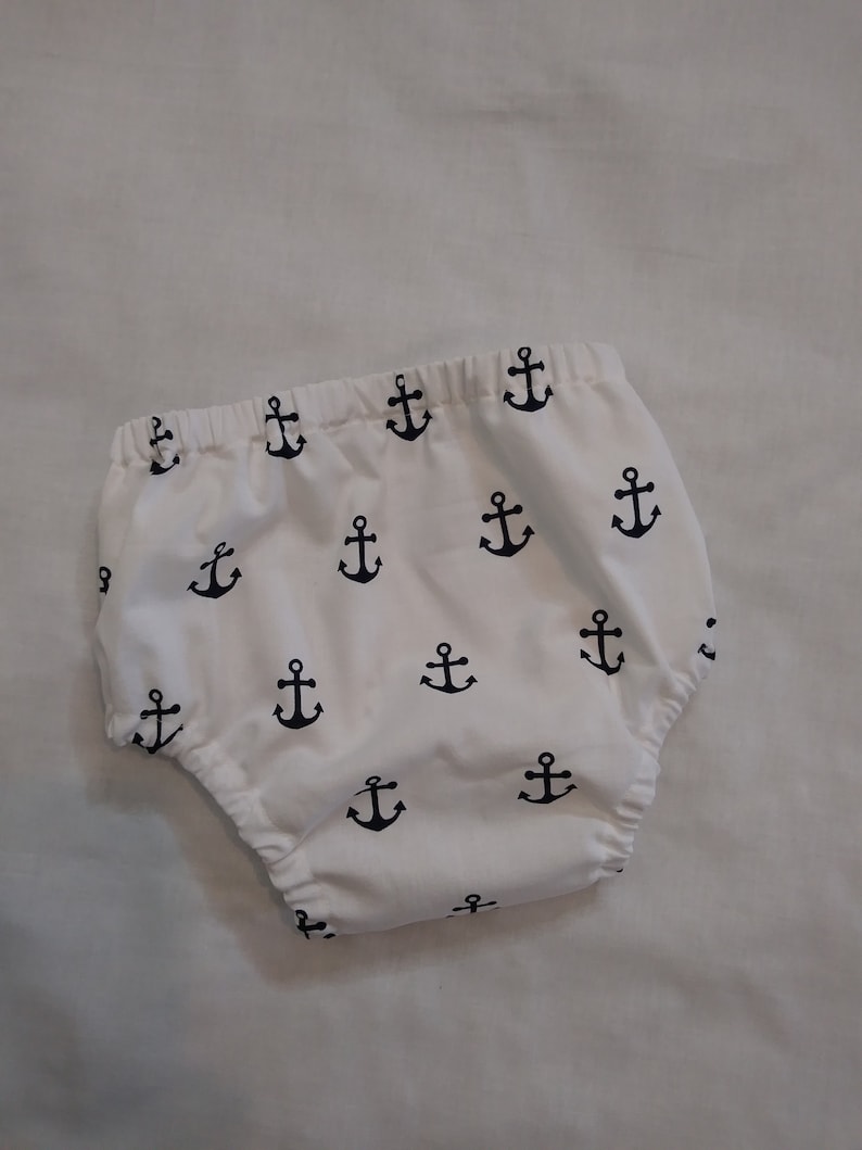 Nautical Anchors Baby Girl Coming Home Outfit Cake Smash Photos Toddler Bloomers Unisex Diaper Cover Baby Diaper Cover Baby Boy
