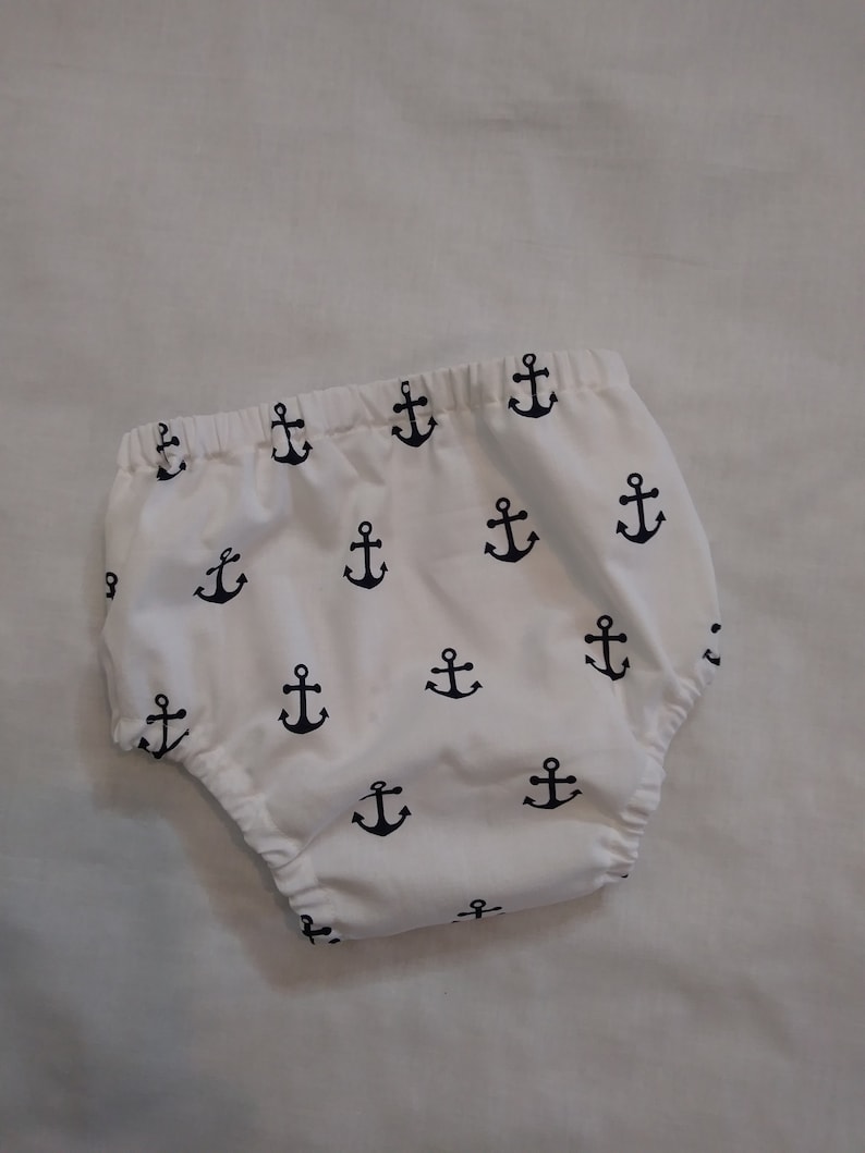Nautical Anchors Baby Girl Coming Home Outfit Cake Smash Photos Toddler Bloomers Unisex Diaper Cover Baby Diaper Cover Baby Boy