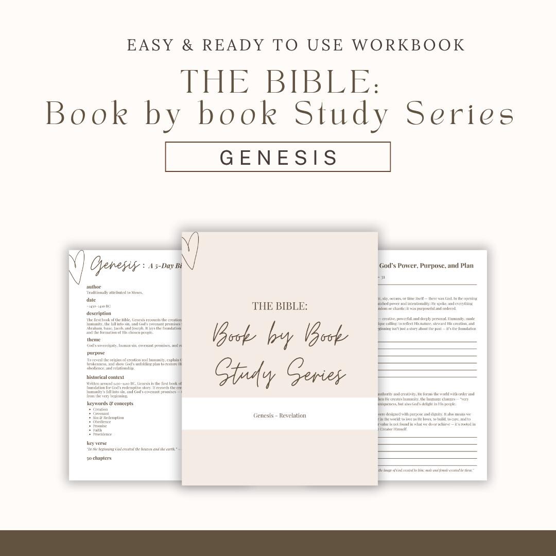 Genesis Bible Study | 5-day Christian Devotional Workbook (PDF) - Etsy
