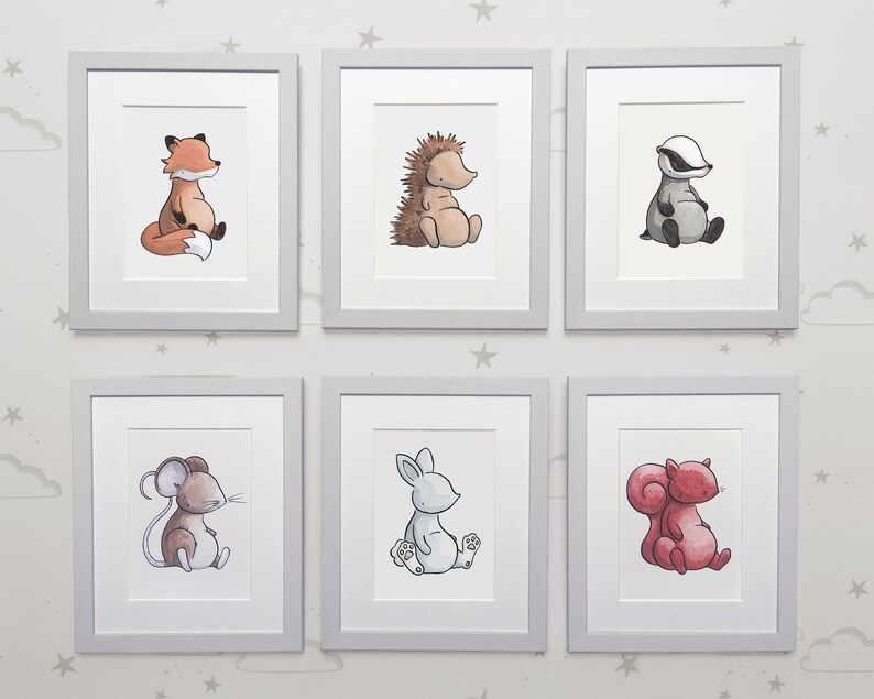 baby animal wall art