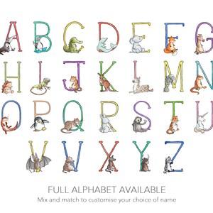 Animal Alphabet, H is for Hedgehog. mounted print, 8x10 Children's Room Decor, Baby gift and naming ceremony. image 4