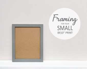 FRAME your small 8x10" mounted print or original illustration....For multiple prints select multiple frames!