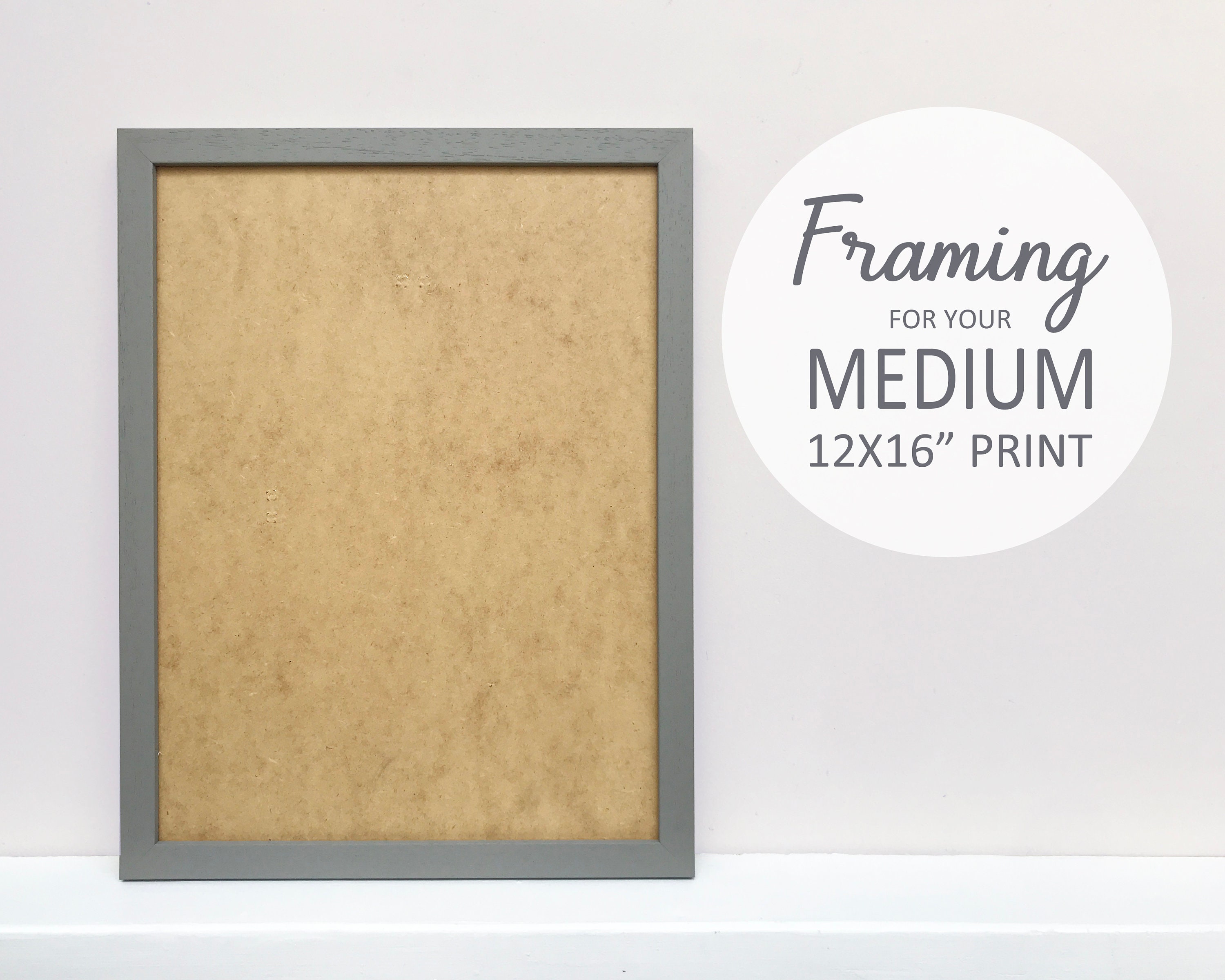 FRAME Your Medium 12x16 Mounted Print or Original Illustration