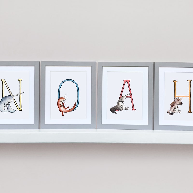 Animal Print Letters - Etsy