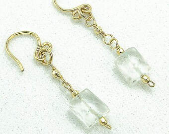 Aquamarine Earrings, Modern Aquamarine Earrings, Aquamarine Drop Earrings, March Birthstone, Aquamarine Jewelry