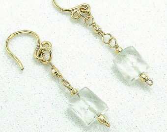 Aquamarine Earrings, Modern Aquamarine Earrings, Aquamarine Drop Earrings, March Birthstone, Aquamarine Jewelry