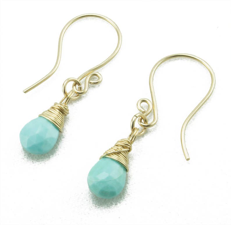 Sleeping Beauty Turquoise Earrings Turquoise Earrings Modern - Etsy
