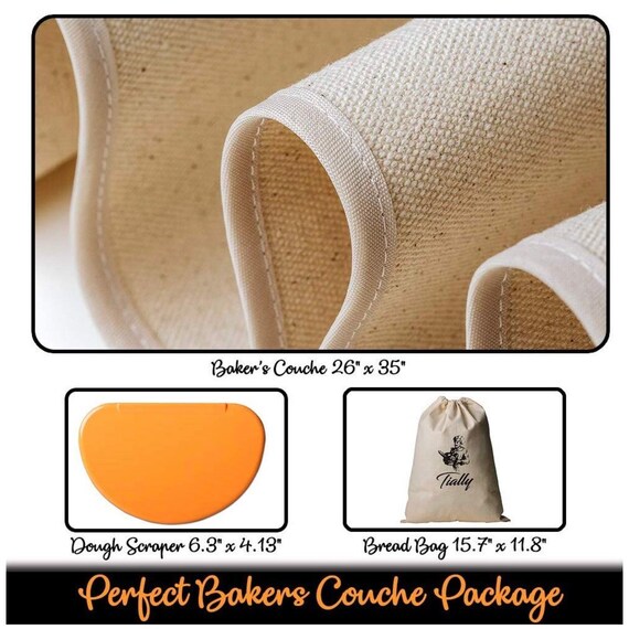 Bakers Couche Proofing Cloth Set Professional Natural Cotton Etsy