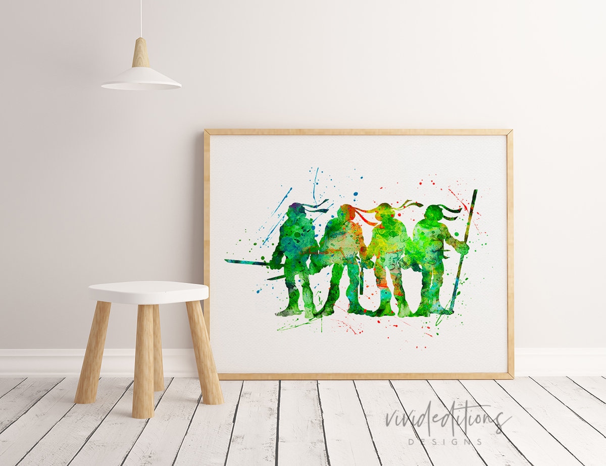 Nursery Decor Teenage Mutant Ninja Turtles Nursery Wall Art