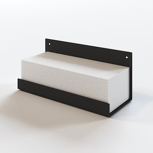 Porta-toalhas de papel multidobrável de metal, aço preto ou branco, latão escovado, minimalista