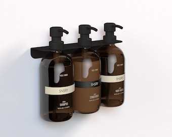 Metal Luxury Soap Dispenser Holder, Modern Bathroom Shower Hardware, Brass, Steel