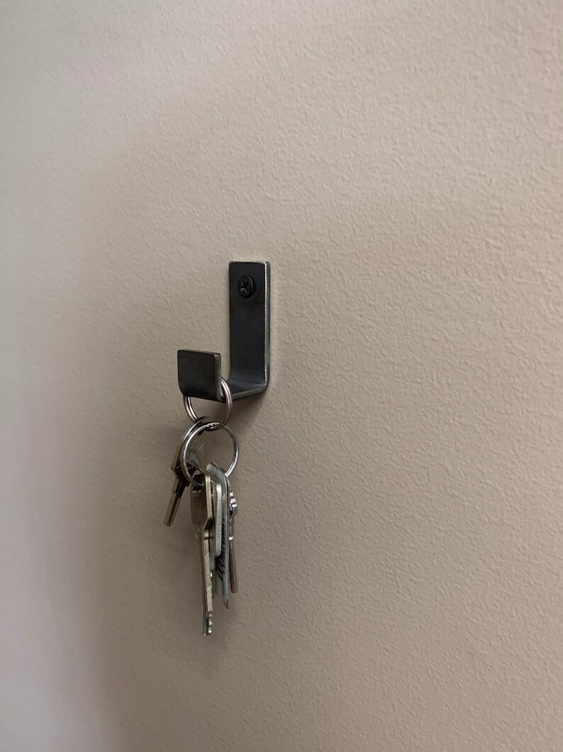 Steel Keychain Wall Hook Metal Wall Hook Metal Coat Hooks Etsy