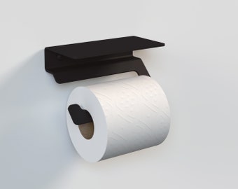 Modern Toilet Paper Holder With Cell Phone Stand/Shelf