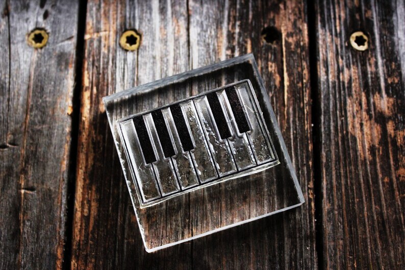 Keyboard Rubber Stamp 2 x 2 Inch Piano Rubber Stamp Etsy