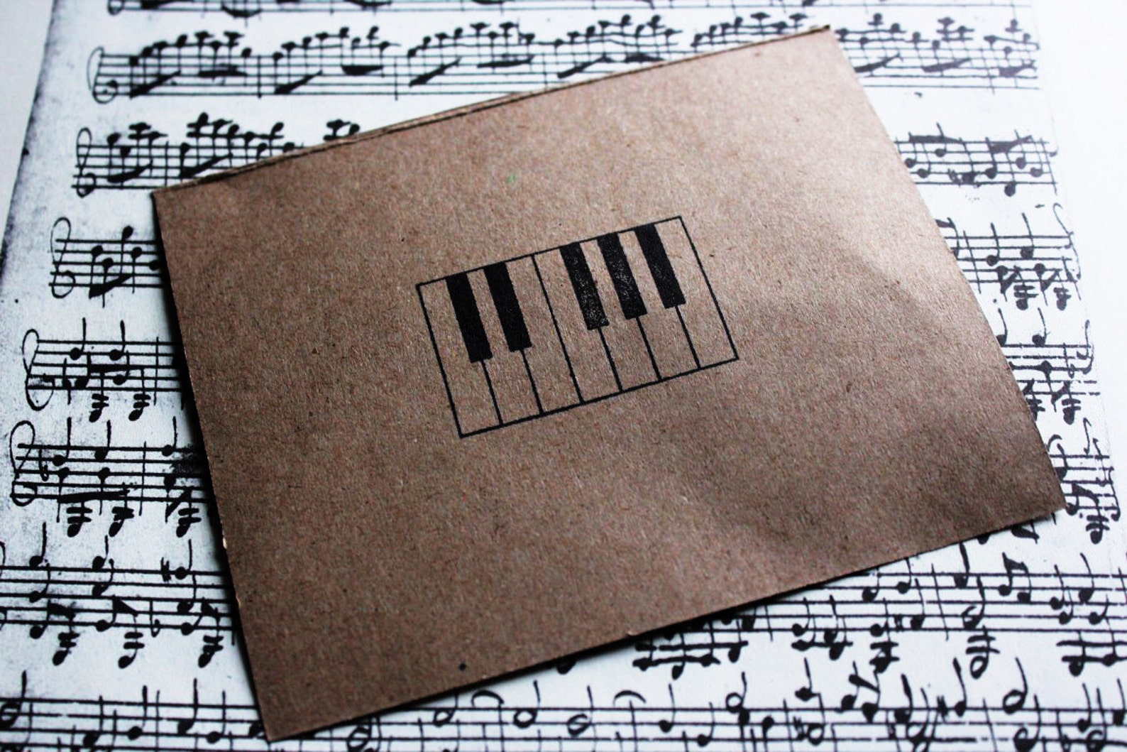 Keyboard Rubber Stamp 2 x 2 Inch Piano Rubber Stamp Etsy