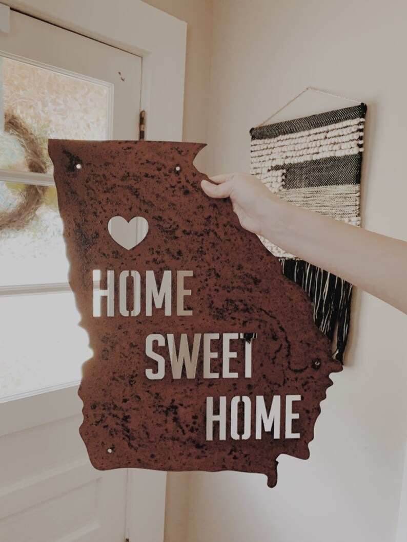Georgia Wall Hanging Metal Home Sweet