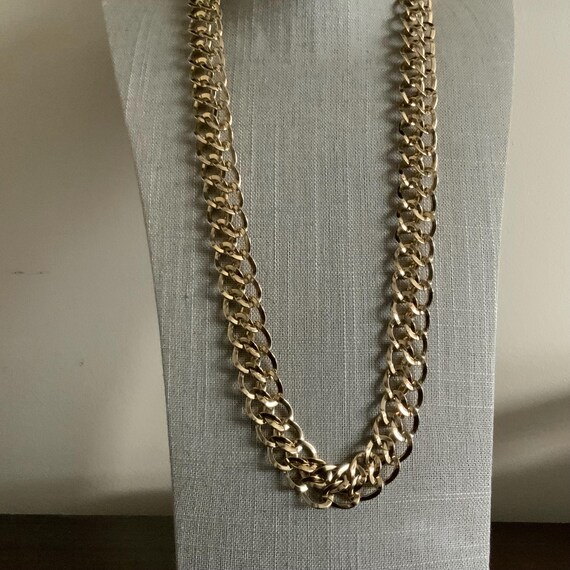 Long chainmail style interlocking curb chain chun… - image 2