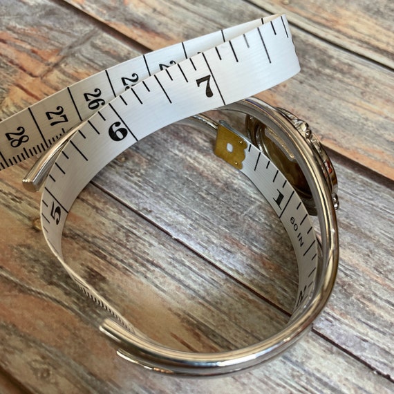 Abalone shell silver tone cuff bracelet - image 10