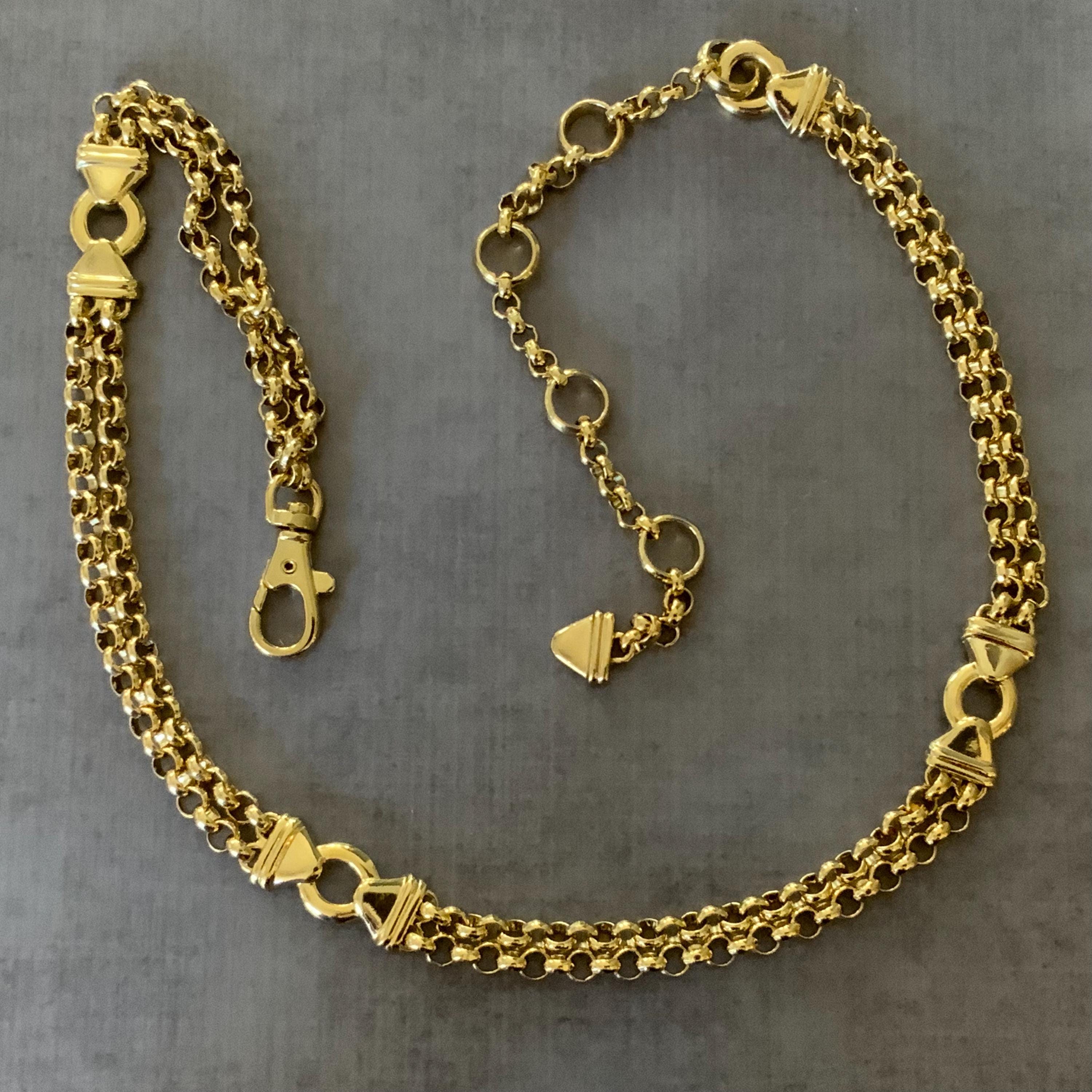 Vintage Chunky Chain Belt - Etsy