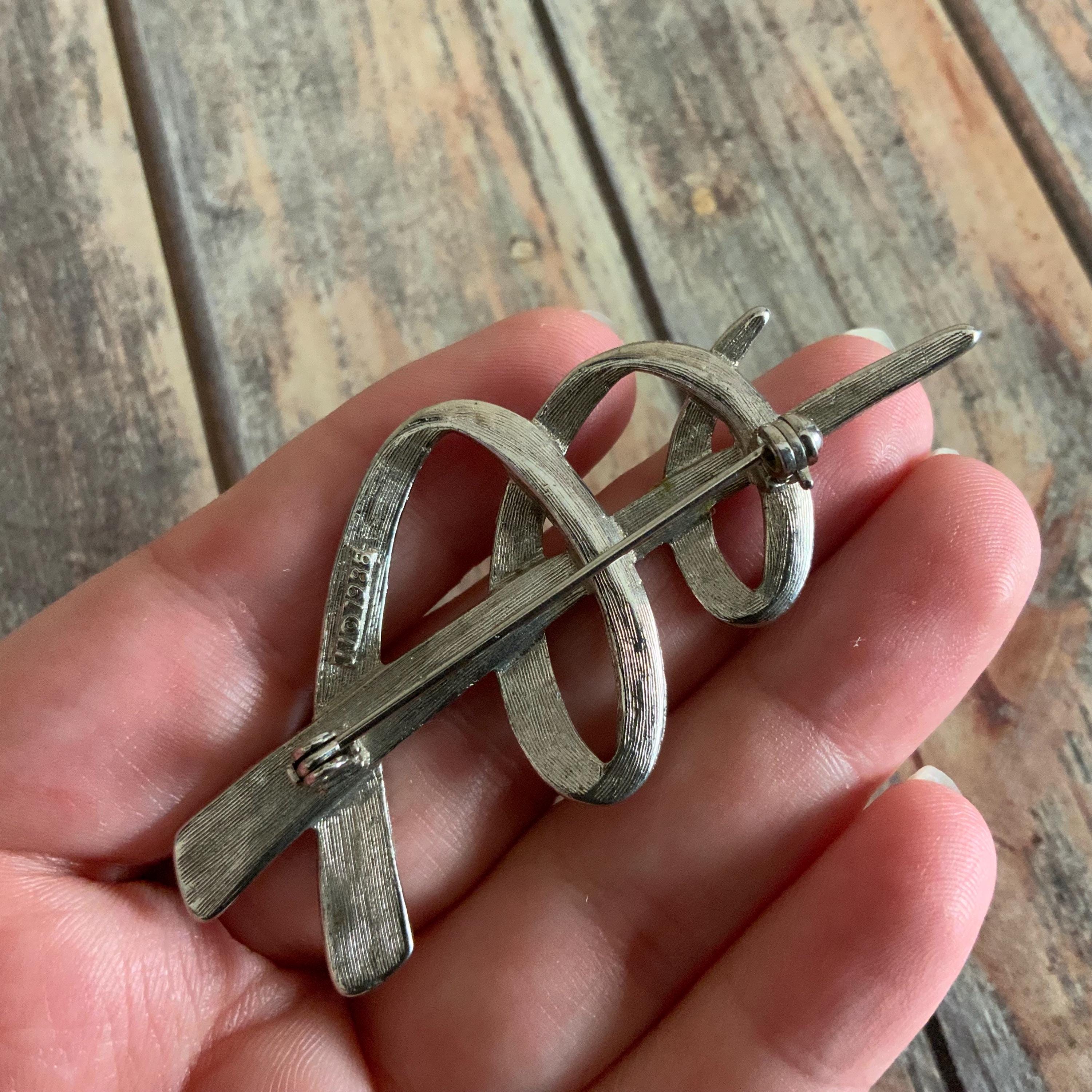 食器 JJ Vintage Silver Tone 1986 Jj Swirl Brooch - Etsy Canada