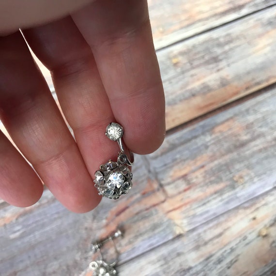 Rhinestone ball hotsell earrings