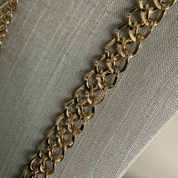 Long chainmail style interlocking curb chain chun… - image 7