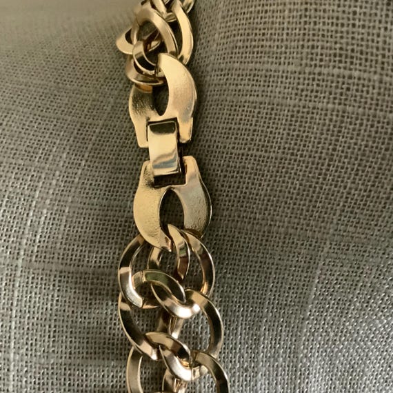 Long chainmail style interlocking curb chain chun… - image 4