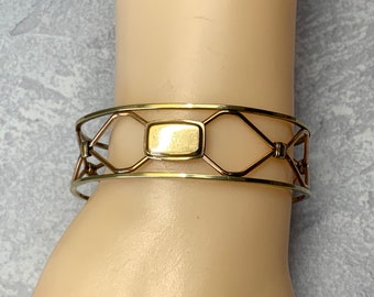 Delicate Kremetz mixed metal wire cuff bracelet