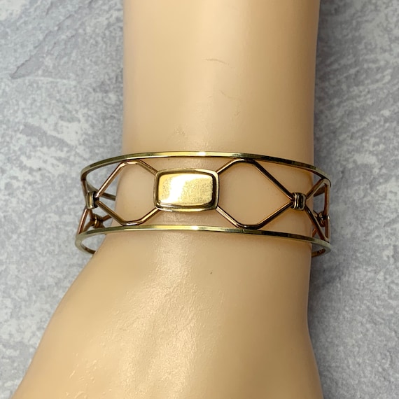 Delicate Kremetz mixed metal wire cuff bracelet