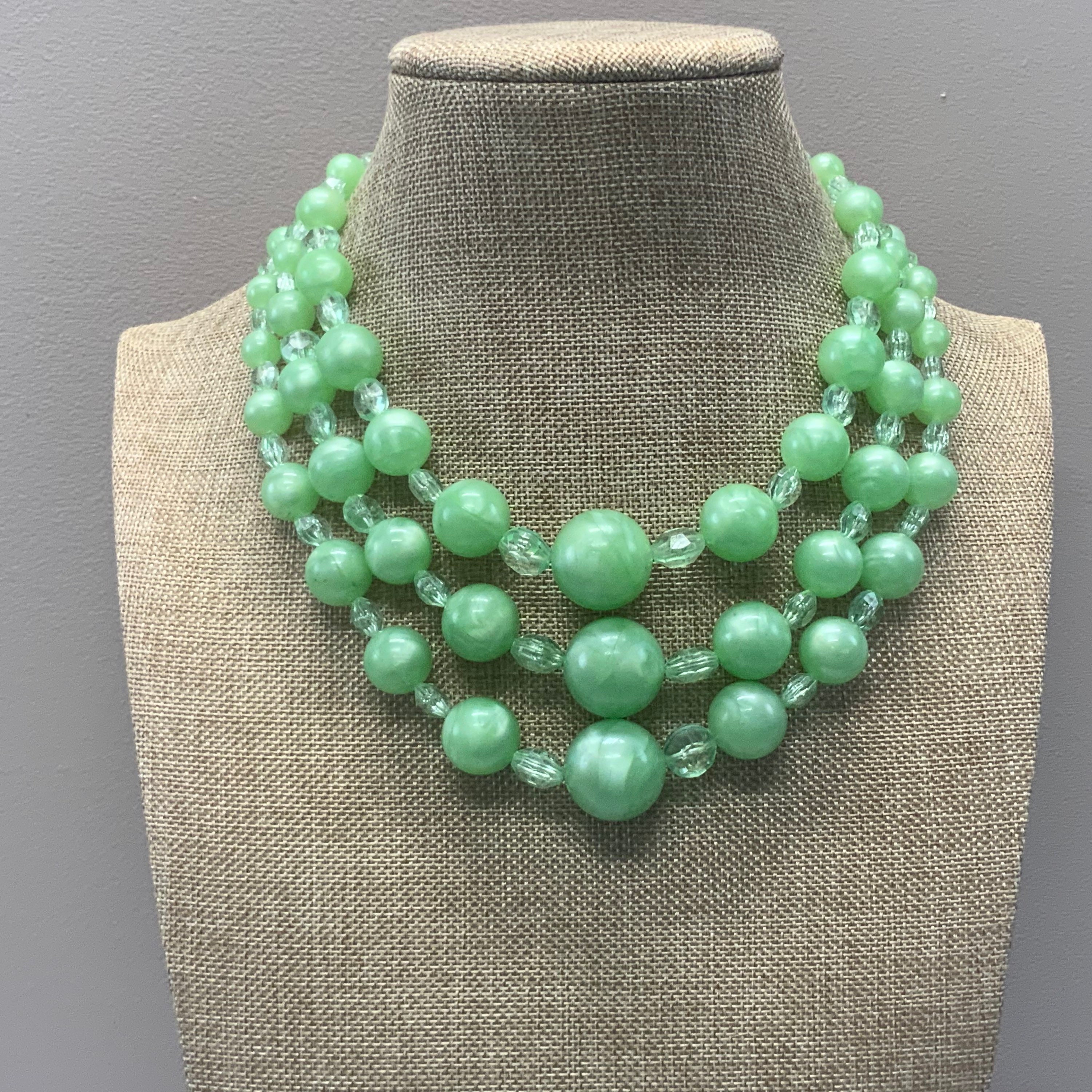 ネックレス・ペンダント Happy Green Necklace - Shourouk - Brass - Green Constella necklace, Mixed cuts, Green, Gold-tone plated