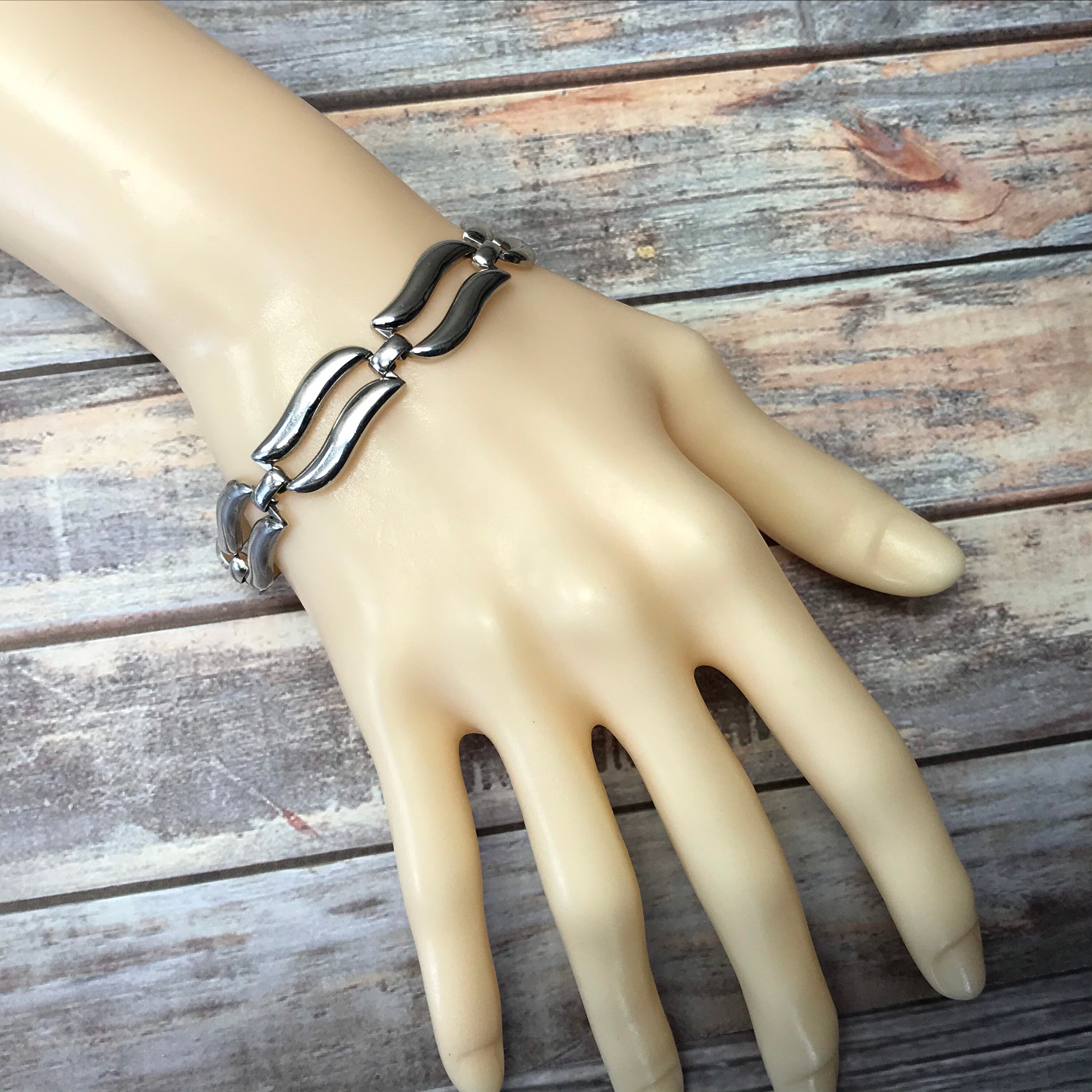 Vintage Sterling Silver Braided Twisted Rope Cuff Bracelet