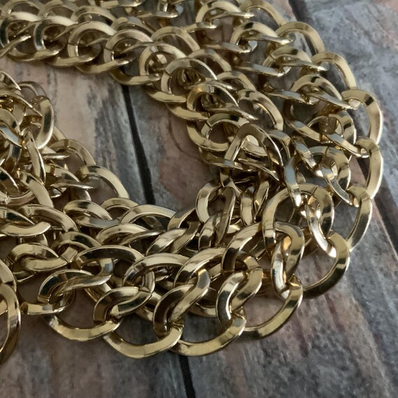 Long chainmail style interlocking curb chain chun… - image 6