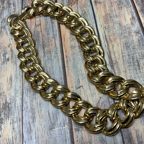 Chunky curb chain necklace clearance