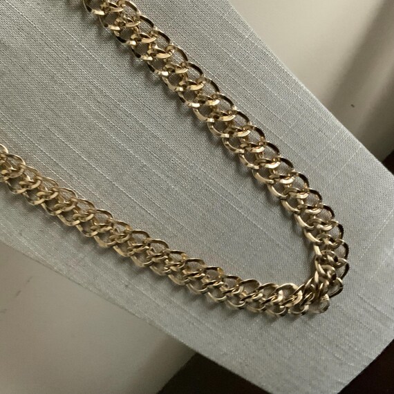 Long chainmail style interlocking curb chain chun… - image 5