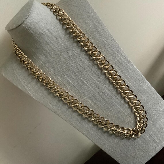 Long chainmail style interlocking curb chain chun… - image 3